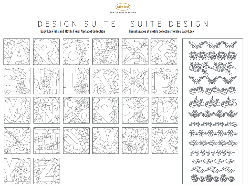 Design Suite Fills and Motifs Alphabet Collection