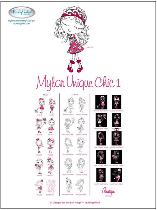 Mylar Unique Chic 1