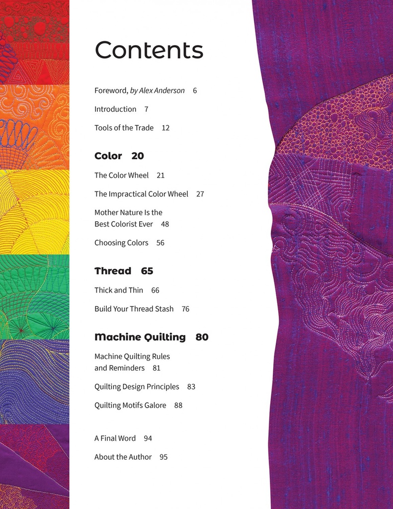 Color, Thread and Free Motion Quilting