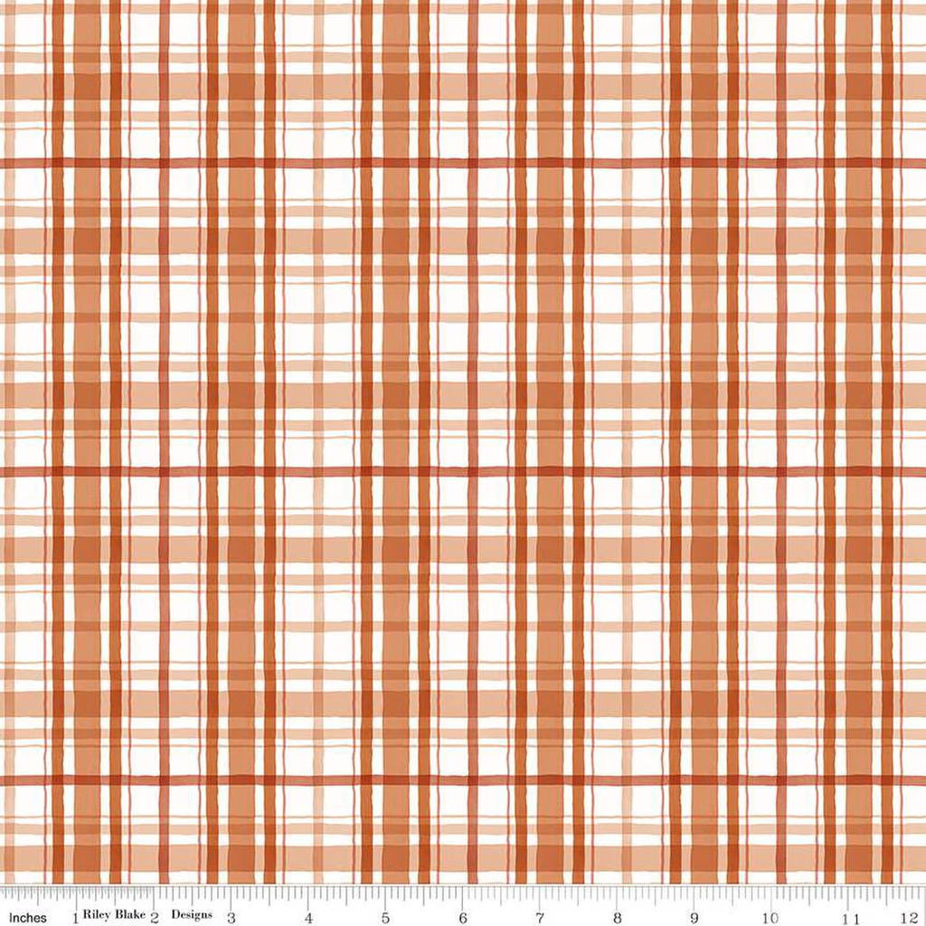 Santa's Tree Farm Plaid Rudolph