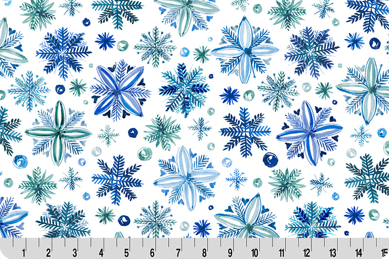 Snowy Sparkle Blue Digital Cuddle