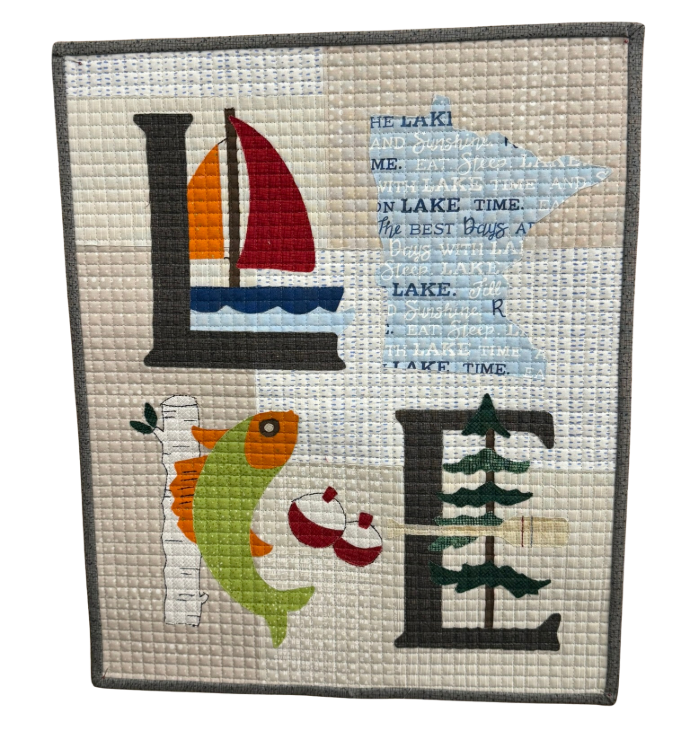 Lake Appliqued Wall Hanging Kit