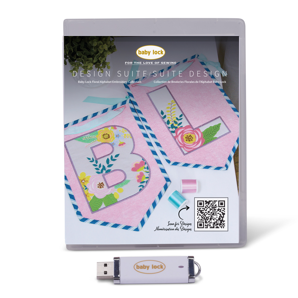 Design Suite Floral Alphabet Embroidery Collection