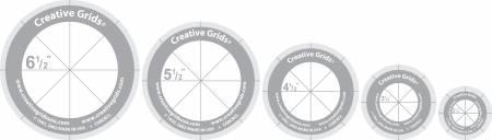 Creative Grids Rotary Cutting Circles(5 Discs with Grips)