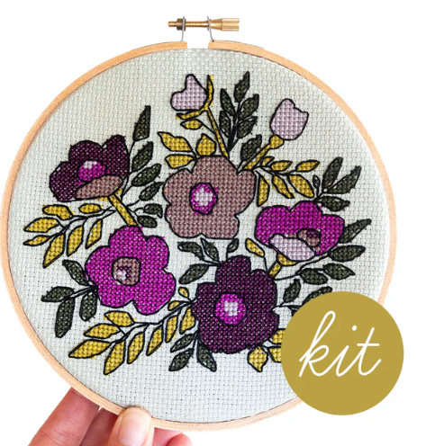 [VIOLETVIBES] Violet Vibes Cross Stitch Kit