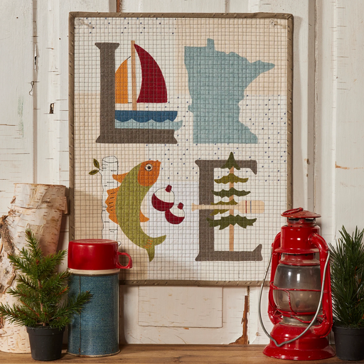 Lake Appliqued Wall Hanging Pattern