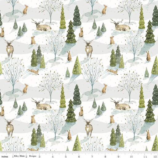 [CD16451SNOWY] Santa's Tree Farm Woodland Snowy