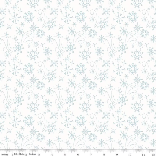 [CD16455SNOWY] Santa's Tree Farm Snowflakes Snowy
