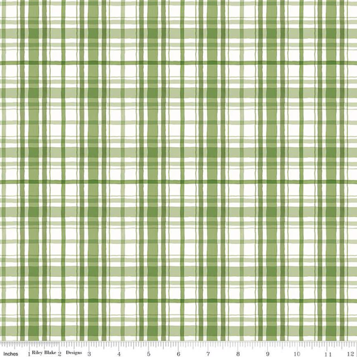 [CD16453GREEN] Santa's Tree Farm Plaid Green