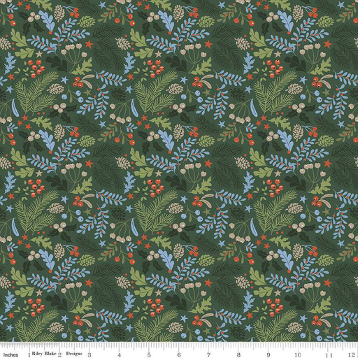 [CD16452FOREST] Santa's Tree Farm Berries & Boughs Forest