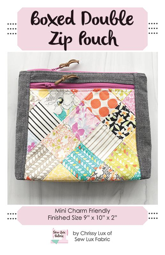 [SLF2005] Boxed Double Zip Pouch Pattern