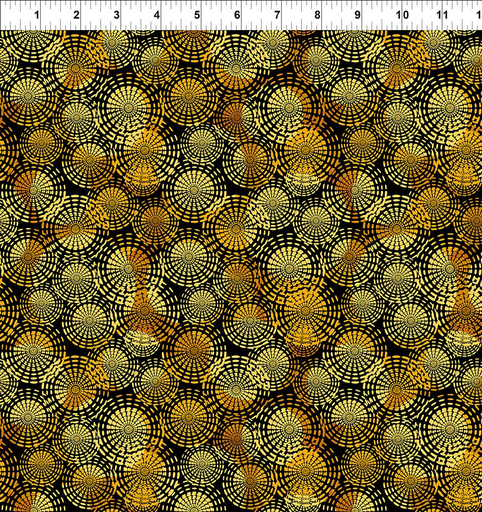 Flock Together Yellow Circle Stitch