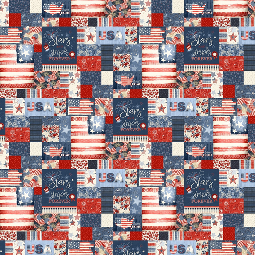 [W140-003-817] Stripes and Stars Multi Sampler