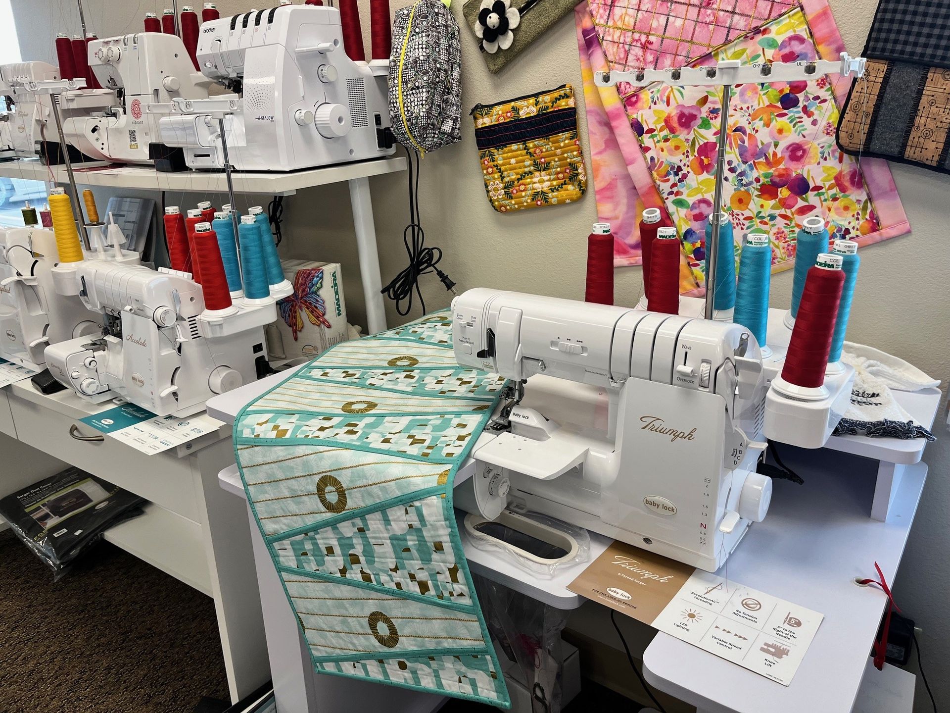 We carry the full line of Baby Lock Sergers