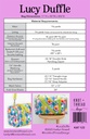 Lucy Duffle Pattern