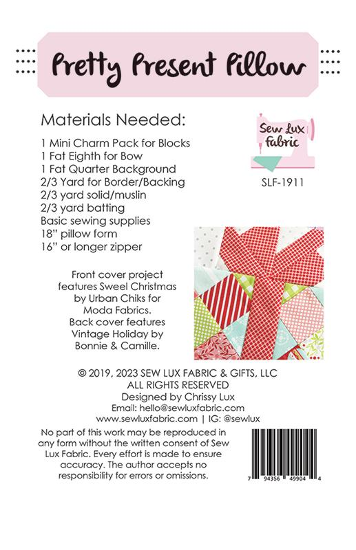 Pretty Present Pillow Pattern