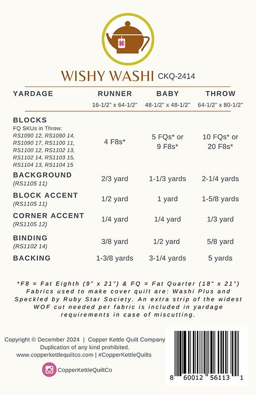 Wishy Washi Pattern