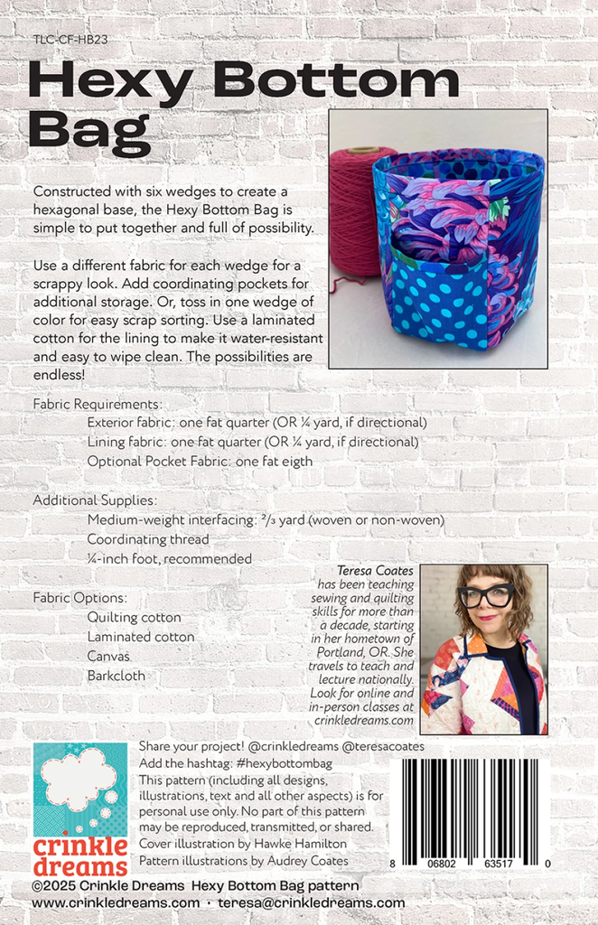 Hexy Bottom Bag Pattern