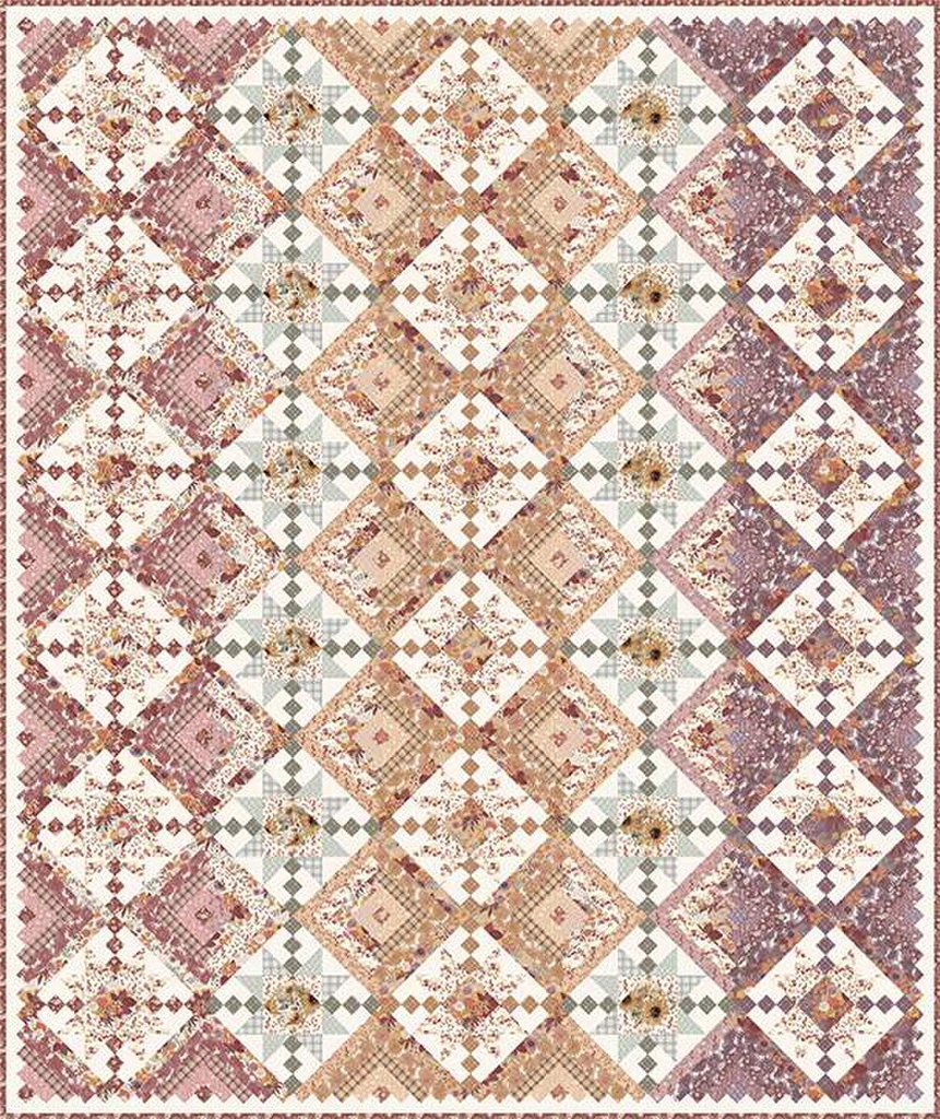 Evening on the Prairie Laura's Log Cabin Quilt Kit