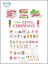 Mylar Merry Christmas Machine Embroidery