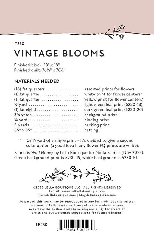 Vintage Blooms Pattern