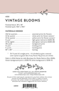 Vintage Blooms Pattern