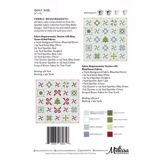 Seasonal Sparkler Quilt Pattern