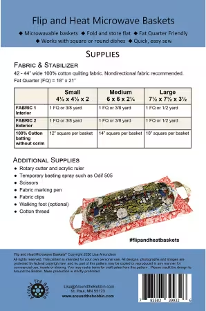 Flip & Heat Microwave Basket Pattern