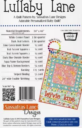 Lullaby Lane Quilt Pattern