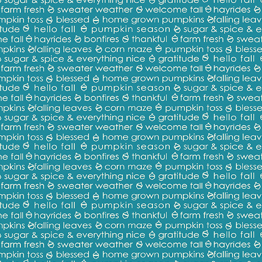 Hello Pumpkin Autumn Sentiment Blue