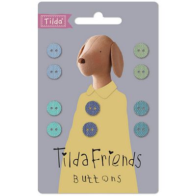 Tilda Friends Cool Chambray Buttons
