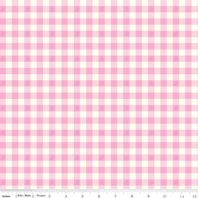 Barbie World Barbie Gingham Pink