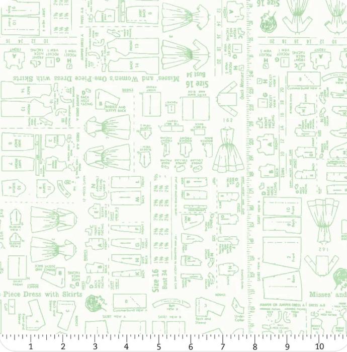 Bee Backgrounds Pattern Yardage Mint C6382