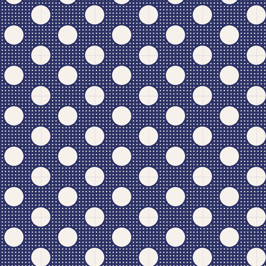 Tilda Chambray Medium  Dots Night Blue