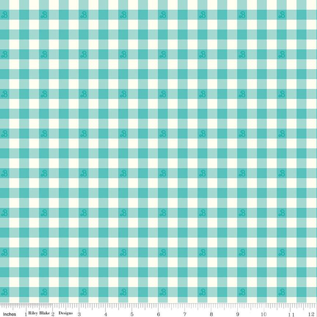 Barbie World Barbie Gingham Teal