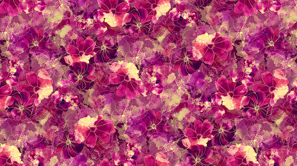 Artful Blooms Fuchia