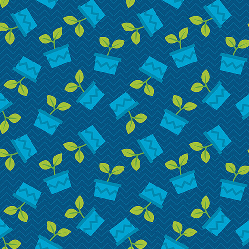 Happy Notes Planty Friends Blue