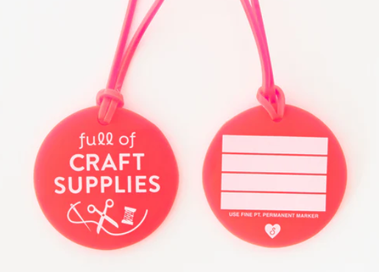 Full of Craft Supplies Luggage Tag