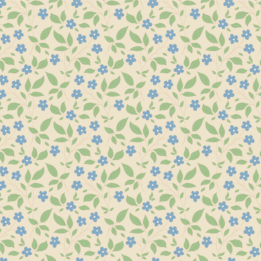 Tilda Sunday Brunch Tipsy Cream Blue