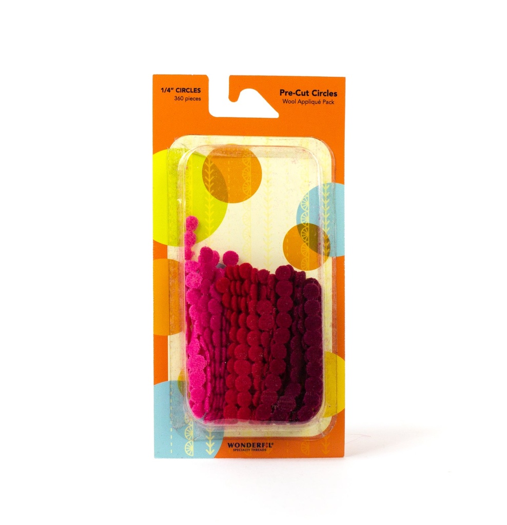 1/4" Wool Circles