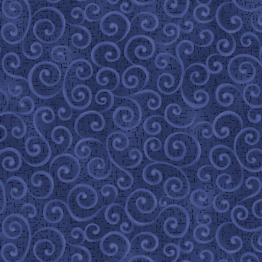 Autumn Breeze Swirling Winds Navy