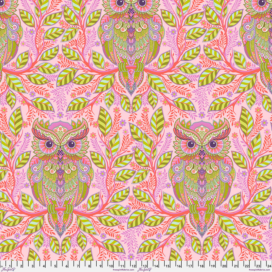 Tula Pink Full Moon Forest II Hootie Patootie Honey