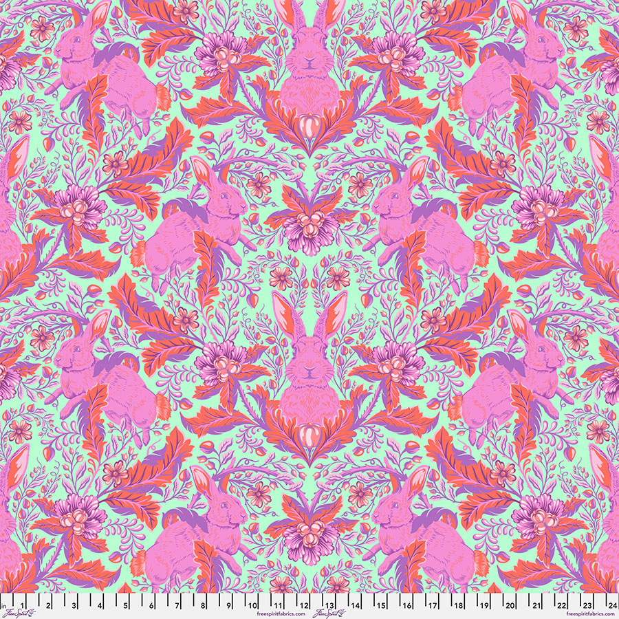 Tula Pink Full Moon Forest II Hoppy Go Lucky Blossom