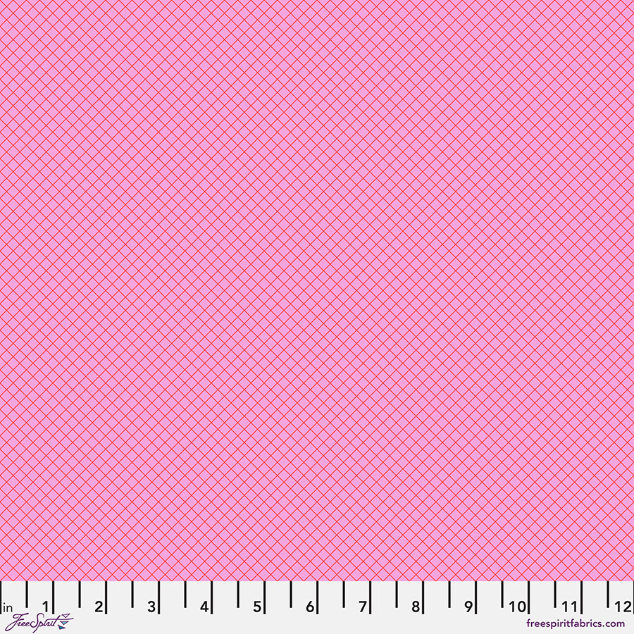 Tula Pink True Colors On the Grid Bubblegum