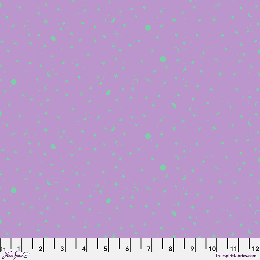 Tula Pink True Colors Space Sprinkles Frozen Berry