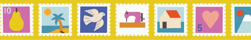 Ribbon Postage 1.5"