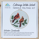 Winter Cardinals Needle Felting Kit