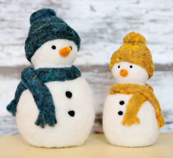 Snowman Needle Felting Kit