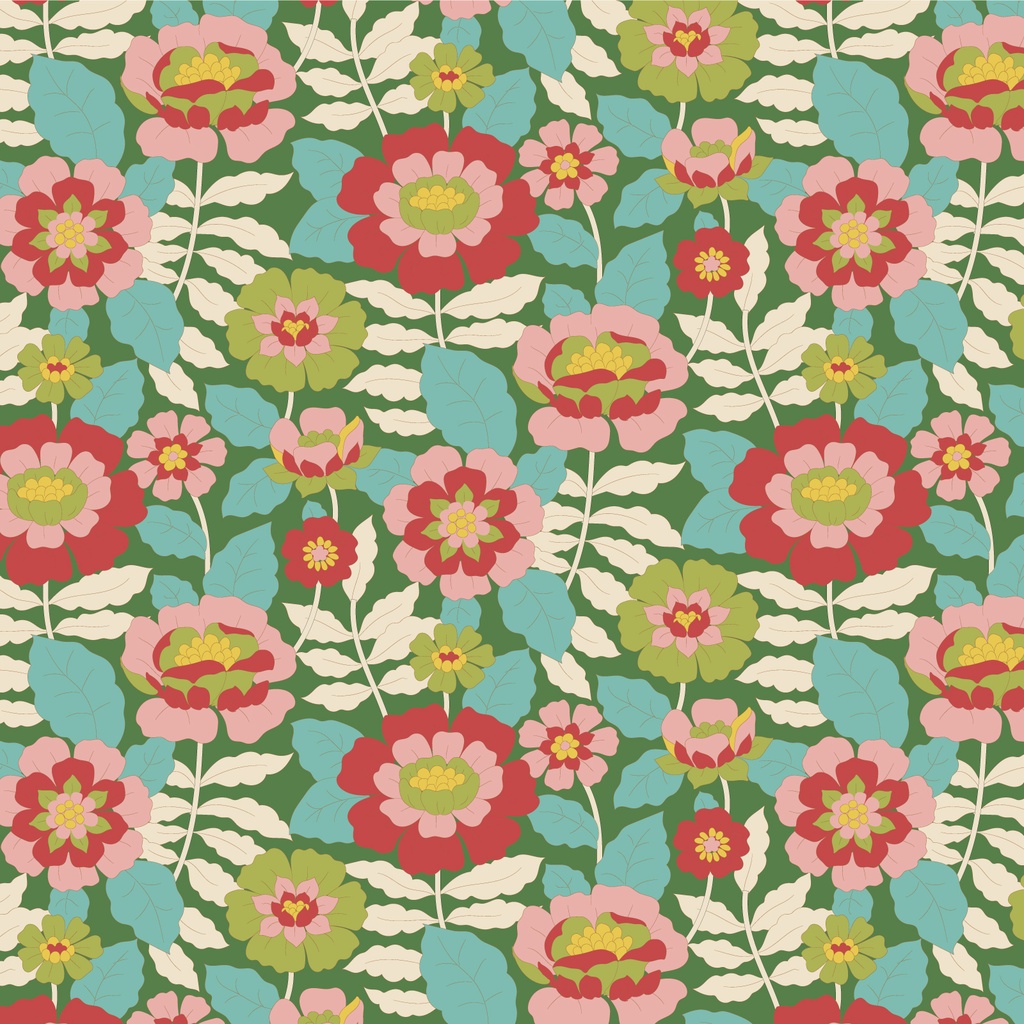 Tilda Wallflower Beverly Green