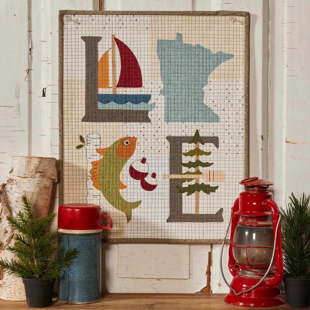 Lake Appliqued Wall Hanging Pattern